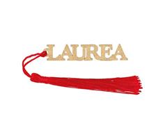 SCRITTA LAUREA ORO C/NAPPA 65