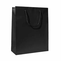 SHOPPER IN CARTA PLA OPACA NERA 22X10X29